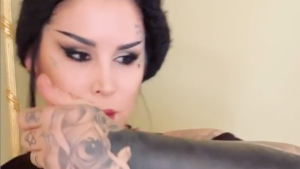Kat Von D Xxx - Kat Von D Gets Instagram Backlash for Blacked Out Arm Tattoo