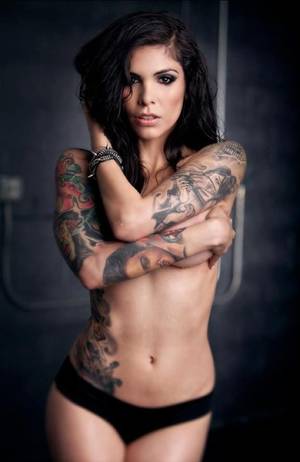 beautiful tattooed teens - The tattoo model, Cami Li.