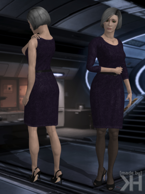 Mass Effect Doctor Chakwas Porn - Doctor Chakwas Purple Dress (XPS) by Grummel83 on DeviantArt