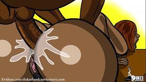 Black Booty Cartoons Porn - Big booty Black BBW take huge cock up her ass. - XVIDEOS.COM