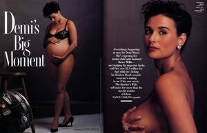 demi moore nude pregnant - Demi's Big Moment | Vanity Fair