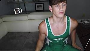 Gay Singlet Porn - Reno Gold - Wrestler Role Play (Self Suck) - Gay Porn - Reno Gold