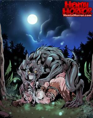 Erotic Horror Porn Comics - NSFW uncensored monster hentai hardcore cartoon porn comic art of Wolfman  raping a babe in the forest. - Hentai Horror