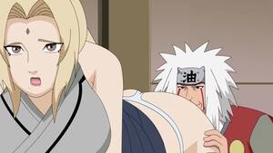 anime shemale naruto - Busty Tsunade from Naruto anime gets a big dick!