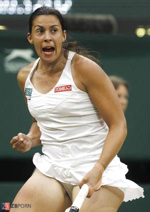 candid upskirt sports - Marion Bartoli - tennis - upskirt undies voyeur - wooly?