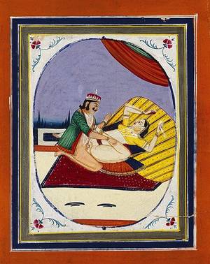 indian sexy painting - A Set of Ten Northern Indian Erotic Paintings