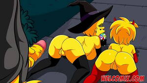 cartoon halloween xxx - Halloween night with sex - The Simptoons - XVIDEOS.COM