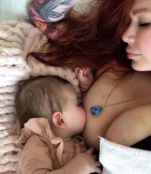 breastfeeding galleries - Porn legend Jenna Jameson shares Instagram snap of her breastfeeding baby  daughter Batel