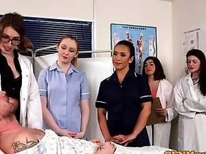 extreme cfnm hand - Cfnm Nurses Dicksucking Patient In Group