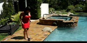 ava devine pool - Ava Devine fucking anal near the pool