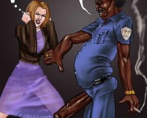 negro xxx cartoons - Negro cop on this black toon porn forced mother and daughter to suck his  phallus