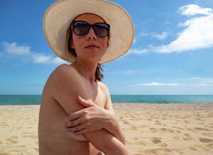 all nudist and naturist galleries - Young Girl On Nude Beach In Spain Photograph by Cavan Images - Fine Art  America