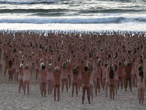 Mature Nude Beach Sex - Bondi becomes nude beach as thousands take part in Spencer Tunick's Sydney  installation | Spencer Tunick | The Guardian