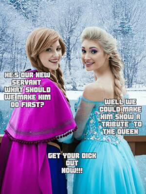 Frozen Porn Captions - Anna and Elsa ~ Frozen Cosplay Femdom â€“ Rule 34 Femdom Club