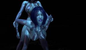 halo shemale porn - Cortana is having distress with one of her Clones - Halo Porno Parody