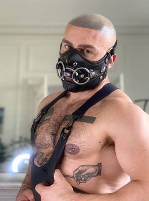 Gay Mask Porn - Fetish Leather Face Mask Hannibal 2.0 by Fsman. Francois Sagat Gay Porn  Star - Etsy