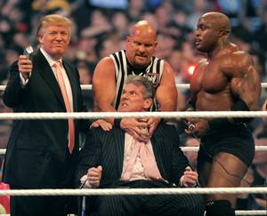 Asian Wrestling Porn Show - Donald Trump at WrestleMania in 2007, preparing to shave the head of Vince  McMahon, the chairman of WWE. Credit Bill Pugliano/Getty Images