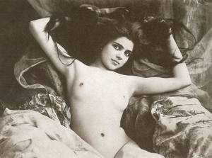 1890s Women Porn - rivesveronique: â€œ Female Nudes Against Floral Textile Background,  Attributed to Leopold Reutlinger, 1890 â€
