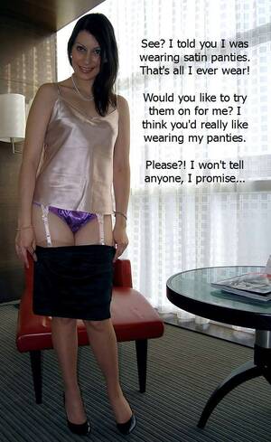 chastity satin panties - Try on my satin panties, you'll love them sissy boy - Freakden