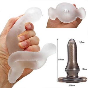 anal sex sleeve - Silicone Male Penis Sleeve Anal Sex Toys Soft Hollow Butt Plug Dilator  Expander | eBay