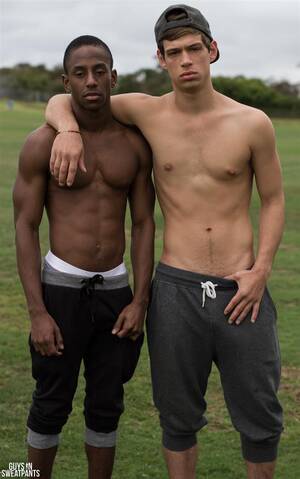 amateur interracial bareback - Guys-in-Sweat-Pants-Liam-Cyber-and-Michael-Delray-Interracial-Bareback- Amateur-Gay-Porn-09.jpg - NuttyButt