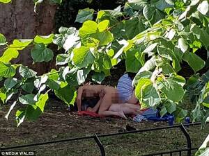 Forced Orgy Porn - Foursome have 'orgy' next to Cardiff Castle as children play nearby | Daily  Mail Online