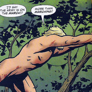 green arrow cartoon nude - Ollie being chased by some pissed off Amazons... naked! Special thanks to  Dave in NJ for sharing these great scans from Green Arrow/Black Canary #2
