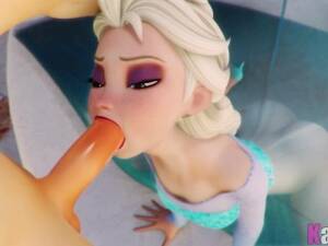 Disney Frozen Porn Breast Expansion - Elsa from Frozen POV 3D Blowjob - XAnimu.com