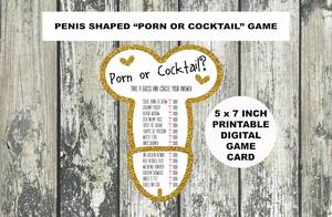 Drinking Sex Games Porn - Porn or Cocktail Girls Night Games Girls Night Naughty - Etsy Hong Kong