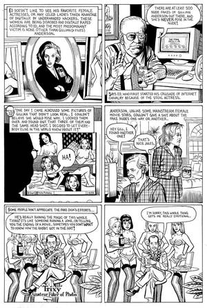 cartoon strip porn fakes - The mug Gillian Anderson is holding makes regular appearances in my comics.  The script had originally called for 'Trixy' to be some doofy guy living in  his ...