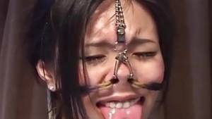japanese nose hook porn - Extreme Japanese BDSM with nose hooks Subtitled