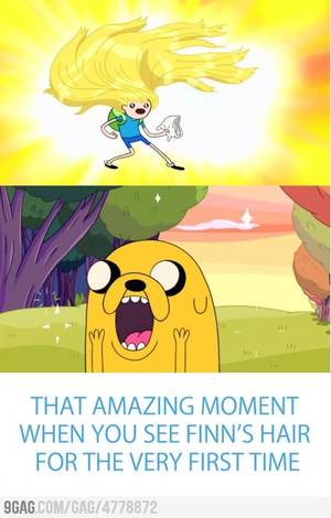 Adventure Time College - Holy cow. Finn has better hair than all the Elves in Middle-earth. Jake The  DogsAdventure Time ...