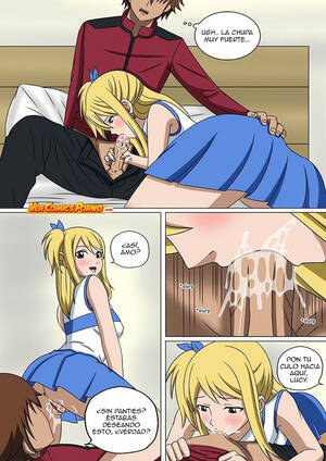 Lucy In Anime Porn Panties - Fairy Tail: Lucy y Levy follando en trio - Vercomicsporno