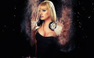 Alexandra Stan Porn - HD wallpaper: women's black sweetheart top, Beats, Alexandra Stan, singer,  one person | Wallpaper Flare