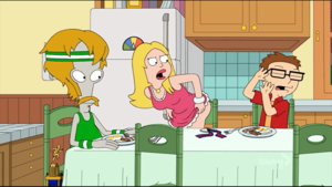 Cartoon Porn American Dad Francine Steve - Is this the most inappropriate moment in the Smith household? : r/ americandad