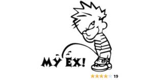 Calvin And Hobbes Pissing Porn - Amazon.com: CalcomanÃ­a de Calvin Pissing Peeing on My Ex para auto de 6  pulgadas : Deportes y Actividades al Aire Libre