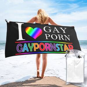 Love Beach Porn - Amazon.com: DARLEKS I Love Gay Porn Pornstar Beach Towel Oversized,  Microfiber Beach Towel with Pocket Sand Free Beach Blanket Lightweight Thin  Towels 27.5\