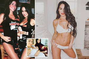 Brie Wwe Porn - WWE's Bella twins used to pay the bills at Hooters â€“ now they're worth $12m  and own matching LA mansions & lingerie line | The Irish Sun