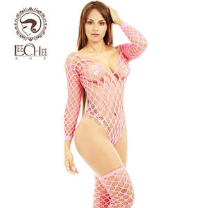 Biancheria Intima - Leechee Biancheria Sexy Porn donna Maniche Lunghe Babydoll + Scava Fuori  Calze Biancheria Intima Erotica Lenceria