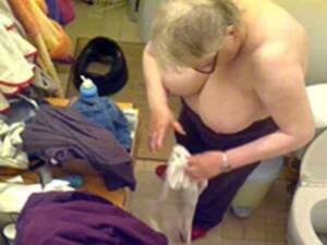 bbw granny spy cam - Fat granny gets dressed in hidden cam footage - voyeur porn at ThisVid tube