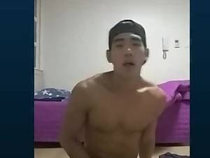 korean guy - Korean Guy With Cap Cums