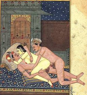 indian sexy painting - Indian mughal painting