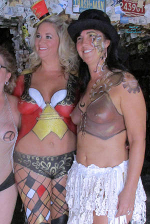 mature halloween tits - Painted Nude In Fantasy Costume