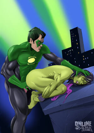 green lantern toon xxx - She Hulk- Green Lantern- Green Meeting - Porn Cartoon Comics