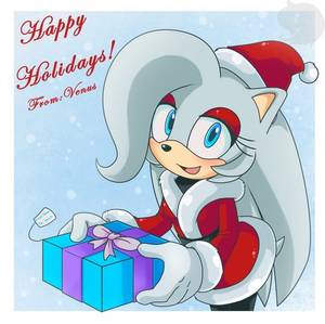 Happy Holidays Cartoon Porn - Sonic Fan Characters wallpaper containing anime called Happy Holidays!! <3  From Venus~