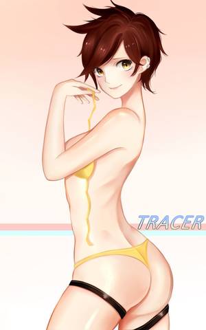 Black Hair Anime Porn - Overwatch, Tracer, by chu