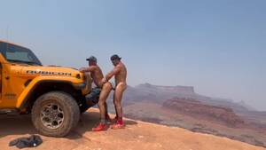 Gay Jeep Sex - Rhys Dylan Gets Fucked Raw Outdoor At Canyonlands