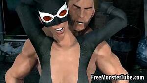 Catwoman Fucked - 3D Catwoman getting fucked outdoors by Wolverine - XVIDEOS.COM