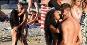 couple nude beach xxx - Vick Hope topless on beach with Calvin Harris after engagement rumours |  Metro News