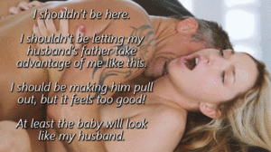 Baby Daddy Porn Captions - daddy breeds her - Porn With Text
